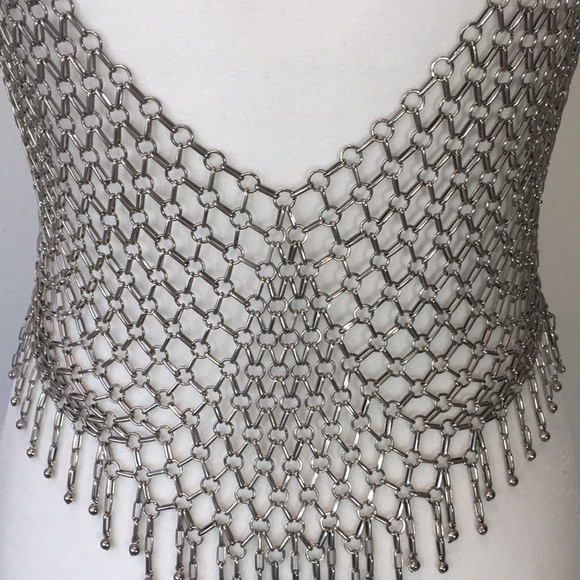 Spectacularly Sexy Stainless Steele Woven Top! - Picture 7 of 8